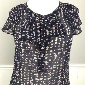 Ann Taylor Women's Blouse Petite XSP Cap Sleeve